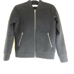 Everlane Black Zip Front Zip Pockets Soft Shell Bo